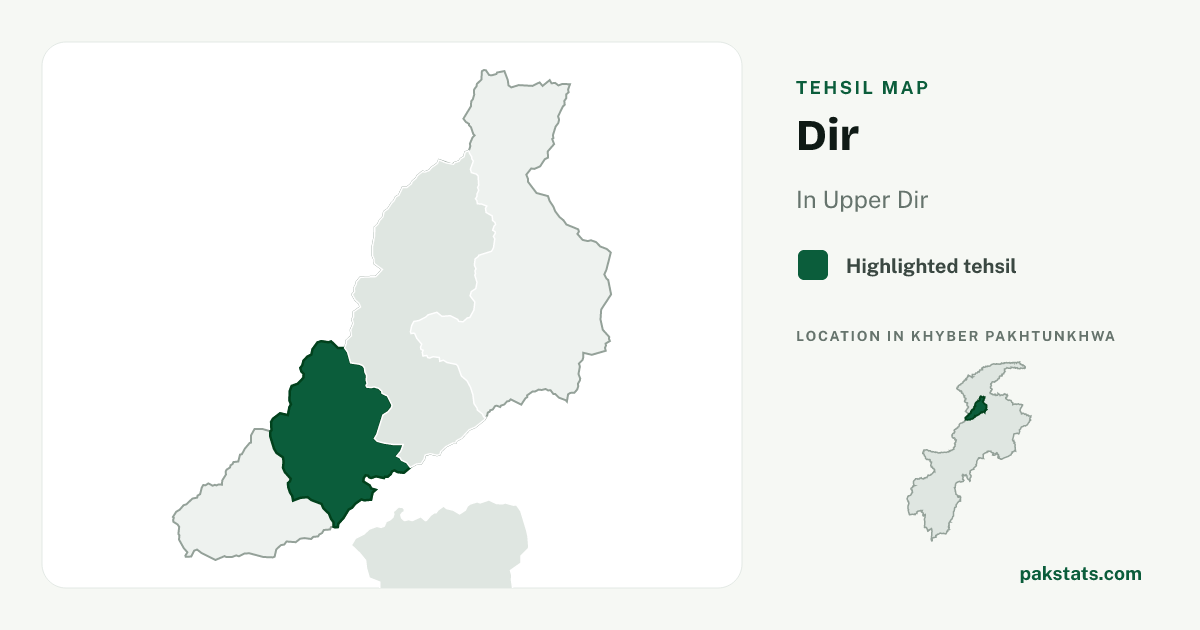 Locator map of Dir highlighted within Upper Dir.